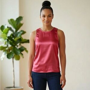 Modern Sleeveless Red Tank Top